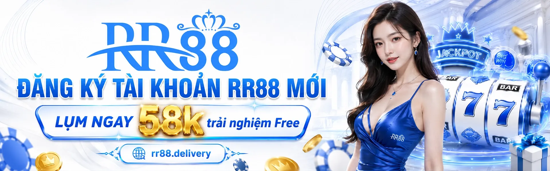 TRANG CHỦ RR88 11 Banner đăng ký tài khoản RR88 tặng 58K