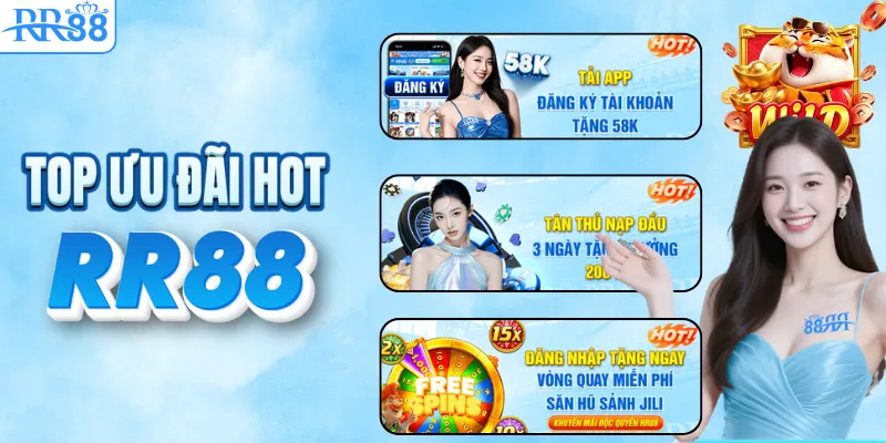 TRANG CHỦ RR88 24 Top ưu đãi hot nên tham gia tại RR88